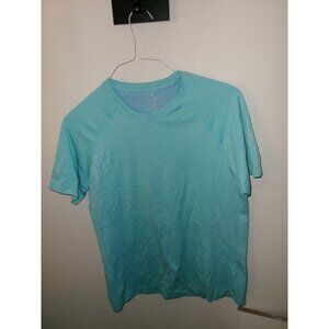 Fabletics Blue Teal Performance Short Sleeve Athletic T-Shirt Mens M